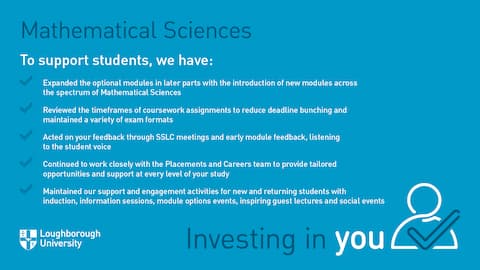 Powerpoint slide about investing in you mathematical sciences